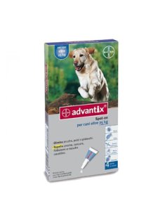 ADVANTIX SPOT ON*soluz 4 pipette 4 ml 400 mg + 2.000 mg canida 25 a 40 Kg