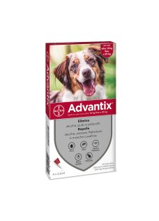 ADVANTIX SPOT ON*soluz 4 pipette 2,5 ml 250 mg + 1.250 mg cani da 10 a 25 Kg