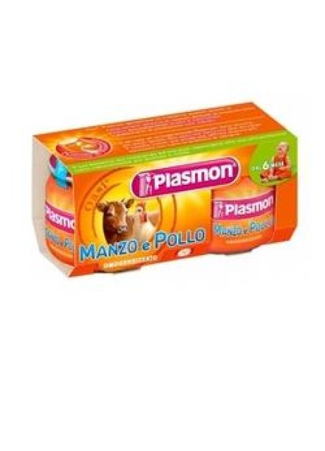 PLASMON OMOGENEIZZATO MANZO/POLLO 80 G X 2 PEZZI