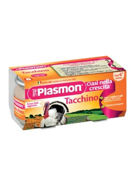 PLASMON OMOGENEIZZATO TACCHINO 80 G X 2 PEZZI