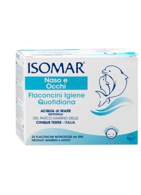 ISOMAR SOLUZIONE ISOTONICA ACQUA MARE IGIENE QUOTIDIANA 24 FLACONCINI MONODOSE 5 ML