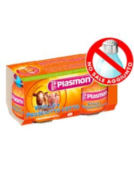 PLASMON OMOGENEIZZATO VITELLO PROSCIUTTO COTTO 80 G X 2 PEZZI