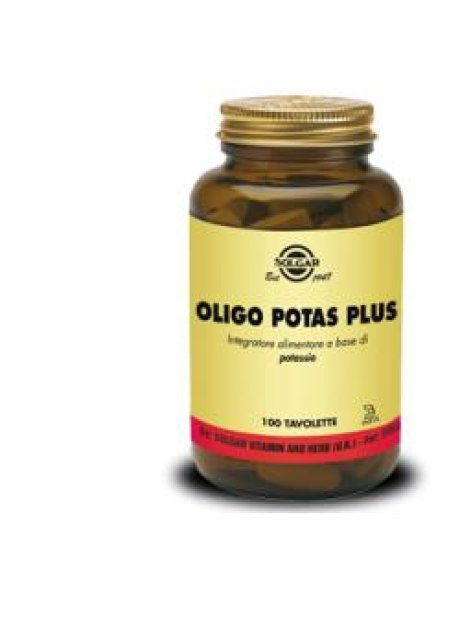 OLIGO POTAS PLUS 100TAV SOLGAR