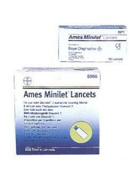 LANCETTE PUNGIDITO MINILET AMES 200 PEZZI