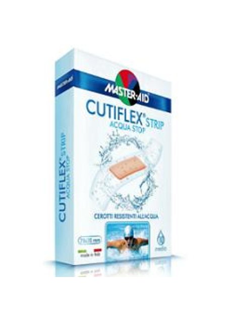 CEROTTO MASTER-AID CUTIFLEXMED STRIP TRASPARENTE IMPERMEABILE SUPPORTO IN POLIURETANO MEDIO 10 PEZZI