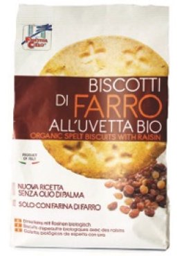 BISCOTTI FARRO UVET 250G BIO