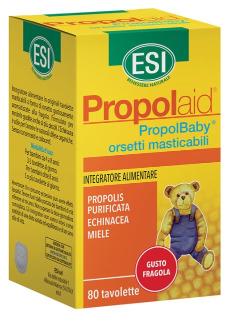 ESI PROPOLAID PROPOLBABY ORSETTI 80 COMPRESSE MASTICABILI