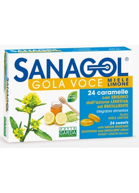 SANAGOL GOLA VOCE MIELE LIMONE 24 CARAMELLE