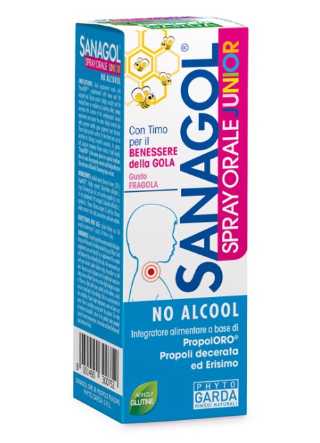 SANAGOL SPRAY JUNIOR PROPOLI FRAGOLA 20 ML