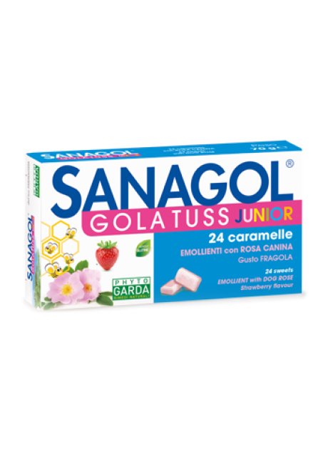 SANAGOL GOLA TUSS JUNIOR FRAGOLA 24 CARAMELLE