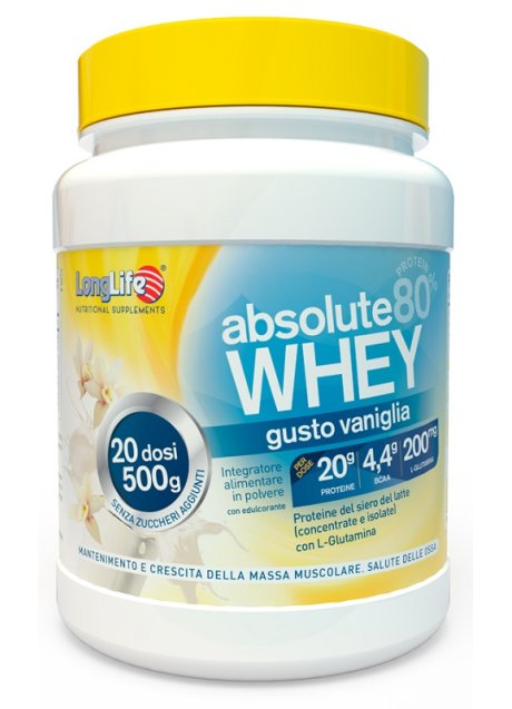 LONGLIFE ABSOLUTE WHEY VANIGLIA 500 G