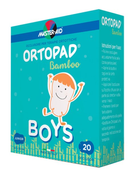 CEROTTO OCULARE PER ORTOTTICA ORTOPAD BOYS 5X6,7 CM 20 PEZZI