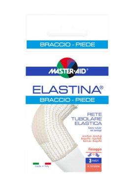 RETE TUBOLARE ELASTICA IPOALLERGENICA MASTER-AID ELASTINA BRACCIO/PIEDE 3 MT IN TENSIONE CALIBRO 4 CM