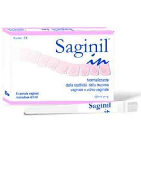 CANNULA VAGINALE SAGINIL MONODOSE DA 4,5ML 10PZ CLASSE I NORMALIZZANTE DELLA REATTIVITA' DELLA MUCOSA VAGINALE