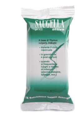 SAUGELLA ATTIVA SALVIETTINE 15 BUSTINE