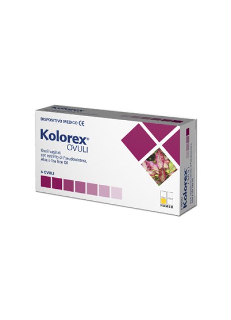 KOLOREX OVULI VAGINALI 6 PEZZI 2 G