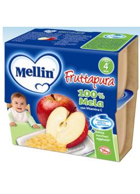 MELLIN FRUTTA PURA MELA 4X100G