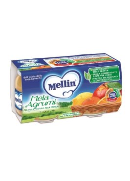 MELLIN OMOGENEIZZATO MELA AGRUMI 100 G 2 PEZZI