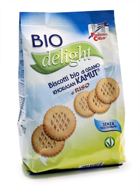FSC BIODELIGHT BISCOTTI DI KAMUT E RISO BIO CON OLIO DI GIRASOLE SENZA OLIO DI PALMA 250 G