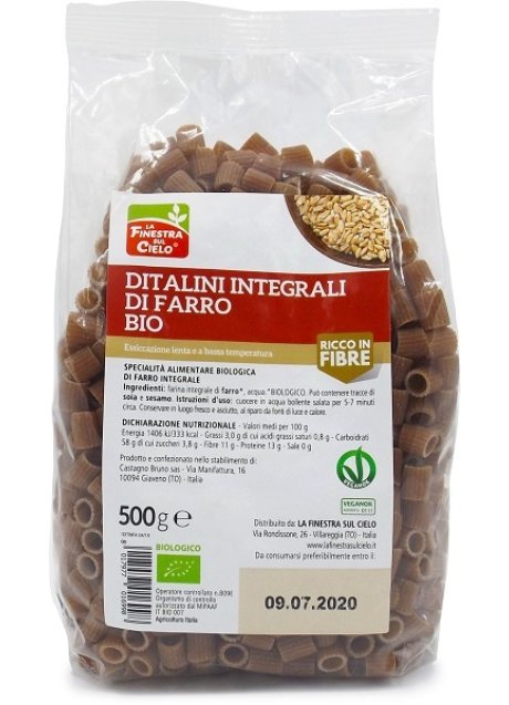 DITALINI INTEGRALI DI FARRO BIO 500 G