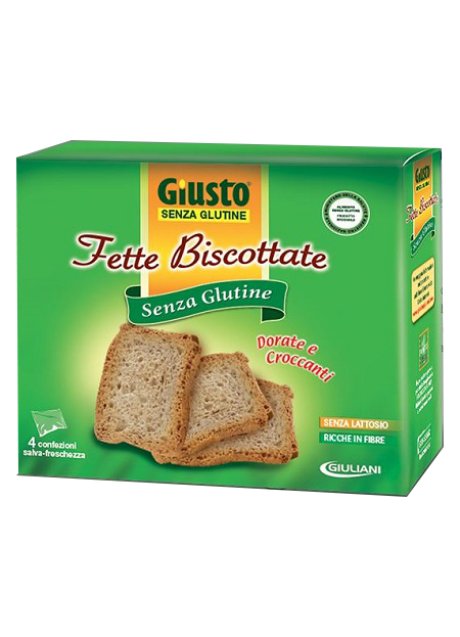 GIUSTO SENZA GLUTINE FETTE BISCOTTATE 250 G