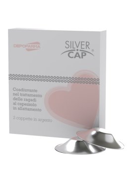 SILVER CAP COPPETTE IN ARGENTO COPRI CAPEZZOLI PER ALLATTAMENTO 2 PEZZI