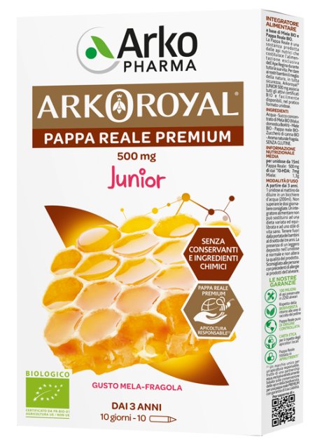 ARKOROYAL PAPPA REALE BIOLOGICA 500 MG 10 UNICA DOSE