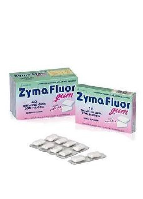 ZYMAFLUOR GUM FRAGOLA 10 PEZZI