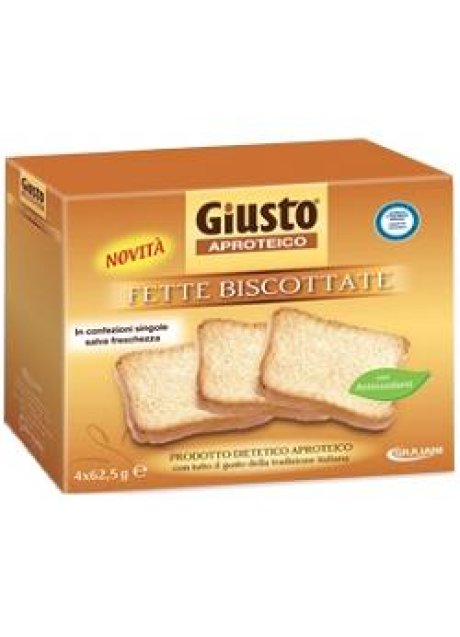 GIUSTO APROTEICO FETTE BISCOTTATE 250 G