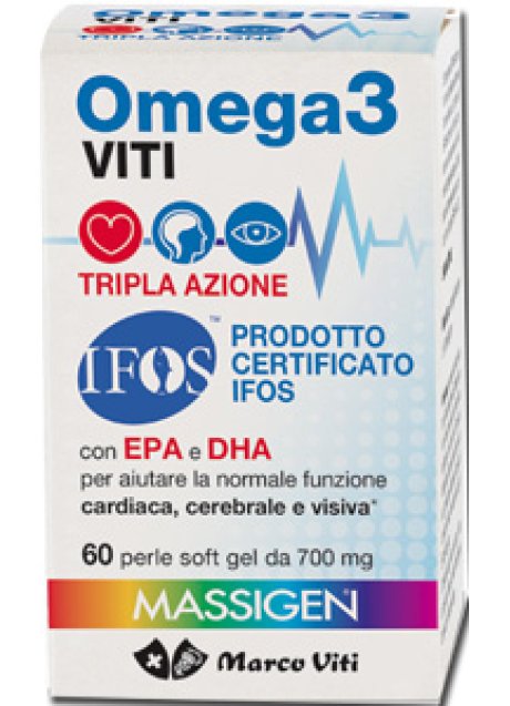 OMEGA3 VITI TRIPLA AZIONE 60 PERLE