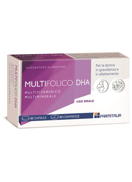 MULTIFOLICO DHA 30 CAPSULE ROSSE + 30 CAPSULE VIOLA