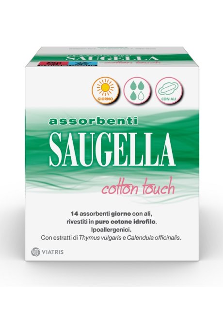 SAUGELLA COTTON TOUCH ASSORBENTI GIORNO 14 PEZZI