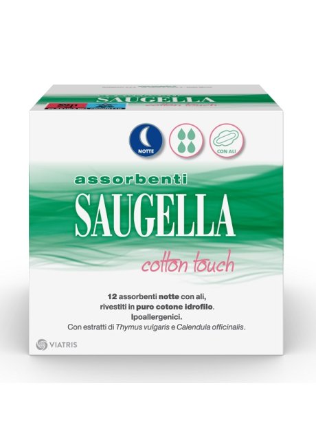 SAUGELLA COTTON TOUCH ASSORBENTI NOTTE 12 PEZZI