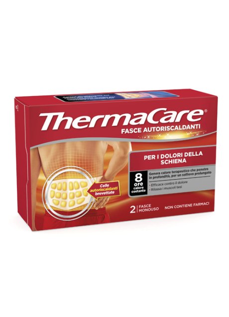 FASCIA AUTORISCALDANTE A CALORE TERAPEUTICO THERMACARE SCHIENA 2 PEZZI