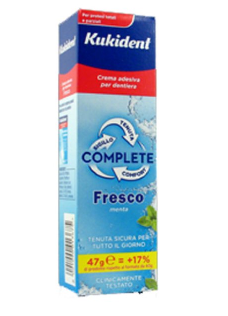 KUKIDENT COMPLETE FRESCO CREMA ADESIVA PER PROTESI DENTARIE47 G