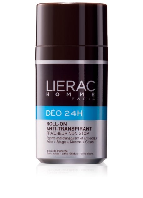 LIERAC HOMME DEO 24H ROLL ON ANTITRASPIRANTE FRESCHEZZA NONSTOP 50 ML