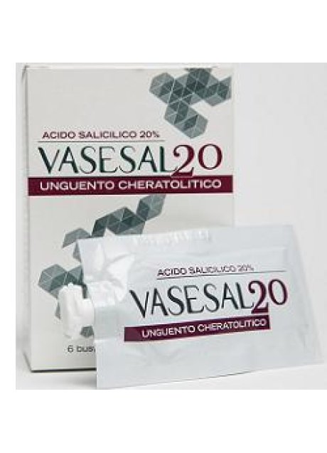 VASESAL 20 6 BUSTINE PLURIDOSE DA 5 ML UNGUENTO CHERATOLITICO