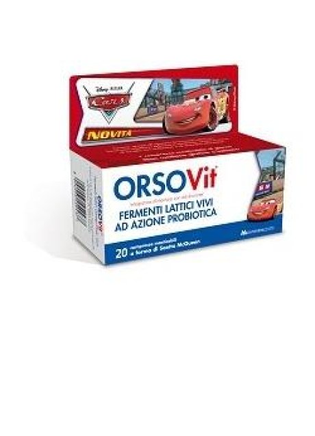 ORSOVIT FERMENTI LATTICI DISNEY CARS 20 COMPRESSE