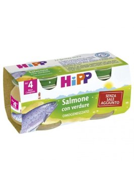 HIPP OMOGENEIZZATO SALMONE CON VERDURE 2X80 G