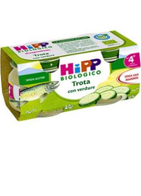 HIPP BIO OMOGENEIZZATO TROTA VERDURE 80 G 2 PEZZI