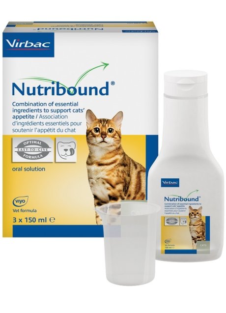 NUTRIBOUND SOLUZIONE ORALE APPETIBILE PER GATTI 3 FLACONI DA150 ML