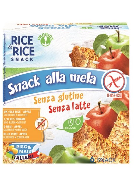 R&R SNACK RISO MELA 6X21G