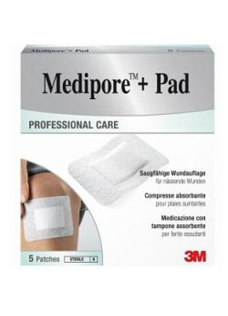 MEDIPORE+PAD MED 5X7,2CM 5PZ