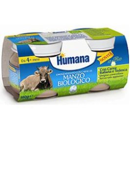 HUMANA OMOG MANZO BIO 2X80G