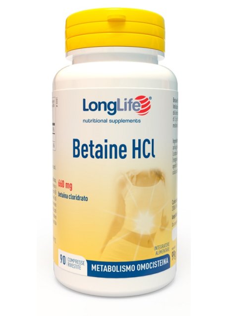 LONGLIFE BETAINE HCL 90CPR