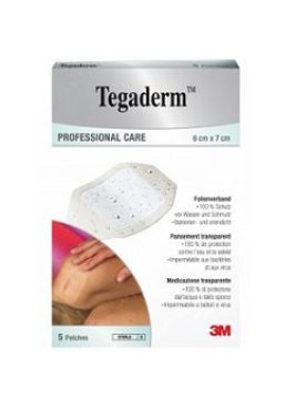 TEGADERM MEDICAZIONE IMPERMEABILE TRASPARENTE 5 PEZZI 6X7 CM