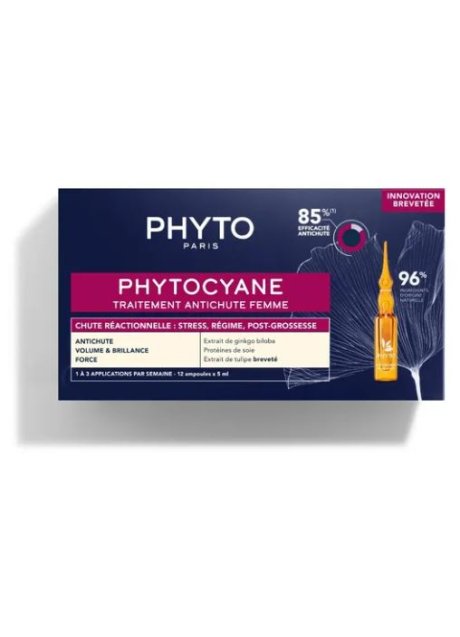 PHYTO PHYTOCYANE TRATTAMENTO ANTICADUTA CAPELLI DONNA 12 FIALE 7,5 ML