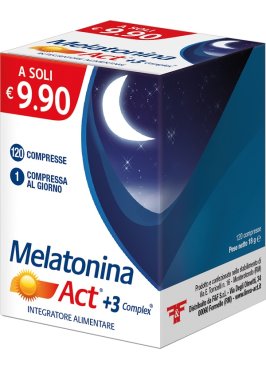 MELATONINA ACT+3 COMPLEX120CPR