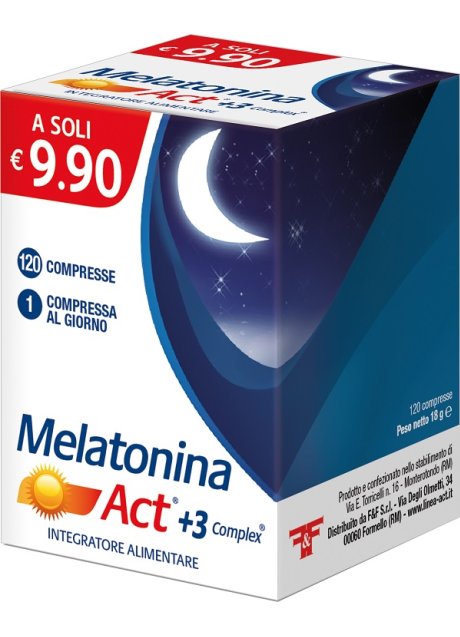 MELATONINA ACT+3 COMPLEX120CPR