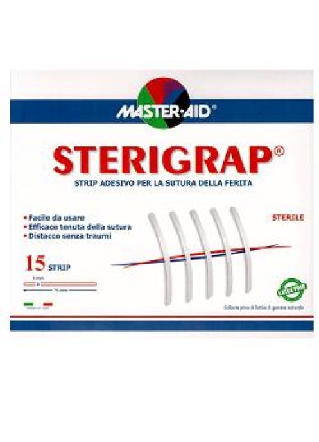 CEROTTO PER SUTURA MASTER-AID STERIGRAP 7,5X0,3 15 PEZZI